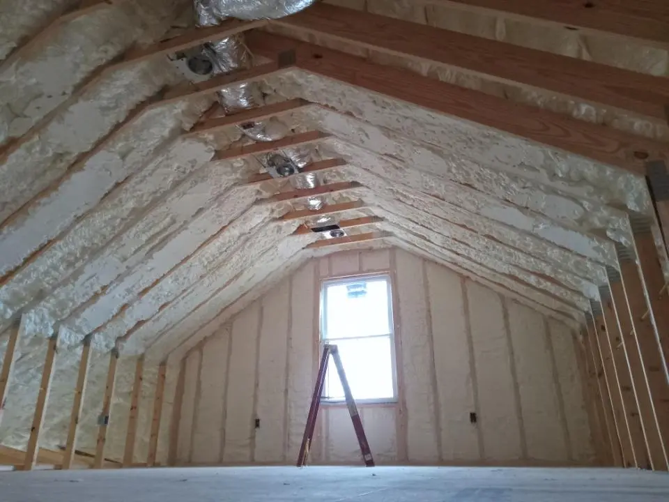 Spray foam roofing application for Crawl Space Insulation project in Tifton